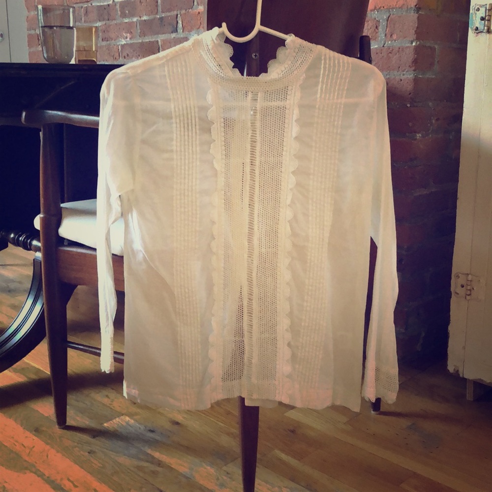 White Laure Moffatt collared shirt